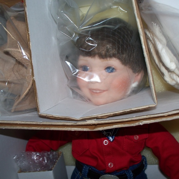 Danbury Mint Doll~Little Wrangler Series~Will~ NIB - Picture 2 of 5